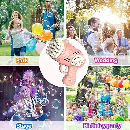 23 Holes Bubble Machine Gun for Kids