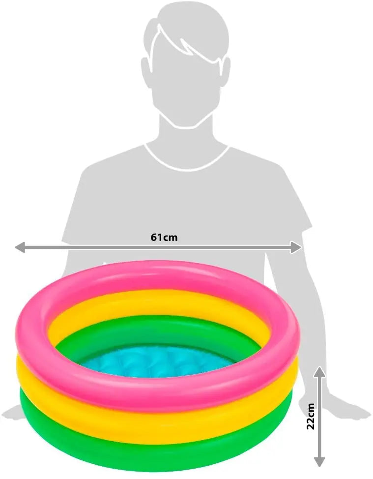 24"X8.5" SUNSET GLOW BABY POOL
