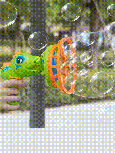 2 in 1 Electric Lion Dance Bubble Gun