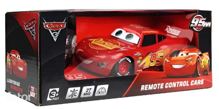 3D MC Queen Remote Control Car Plastic Lightning McQueen Vehicle