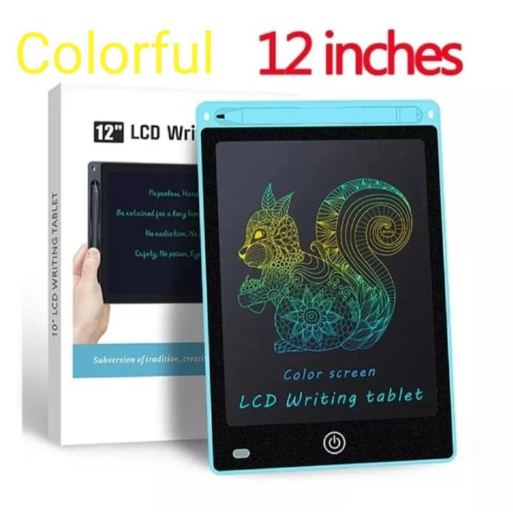 12 Inch LCD Multicolor Screen Writing Tablet Erasable Writing Board