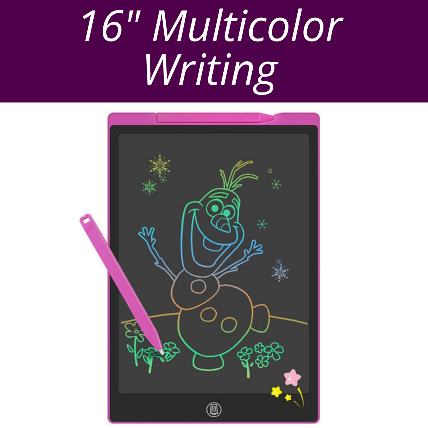 16 Inch LCD Multicolor Screen Writing Tablet Erasable Writing Board
