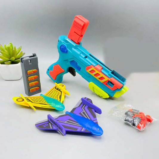 3 in 1 Plane Launcher Air Battle Airplane Shooting Toys