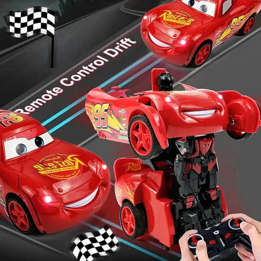 3D MC Queen Remote Control Car Plastic Lightning McQueen Vehicle