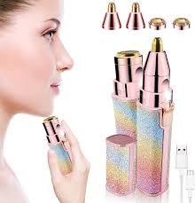 2 In 1 Rechargeable Flawless Eyebrow Hair Remover & Facial Hair Trimmer